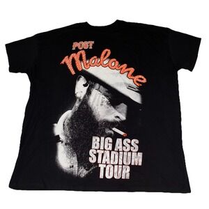 Post Malone T Shirt Dress One Size Big Ass Stadium Tour Oversized NEW *spots